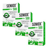 Kit 3 Seniox 500 Suplemento Cães Gatos Ômega 3 90 Caps Avert