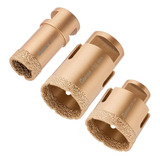 Kit 3 Serra Copo Diamantada 25 32 50mm Esmerilhadeira Cortag