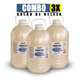 Kit 3 Shampoo 5 Litros Perolado Neutro Sem Sal Galão Salão
