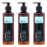 Kit 3 Shampoo Cabelos Banho Refil Dispenser Banheiro Hotel