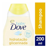 Kit 3 Shampoo Glicerina Baby Dove Hidratação 200ml