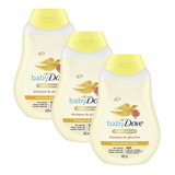 Kit 3 Shampoo Glicerina Baby Dove Hidratação 400ml