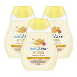 Kit 3 Shampoos Hidratação Glicerinada Dove Baby Frasco 200ml