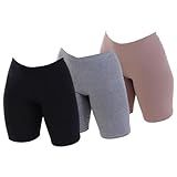 Kit 3 Short Ánagua Cintura Alta De Algodão