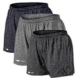Kit 3 Shorts Bermuda Leve Dry Fit Para Academia  Treino  1 Chumbo 1 Cinza 1 Azul  GG 