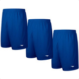 Kit 3 Shorts Calção Futebol Academia Treino Corrida Penalty