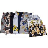 Kit 3 Shorts Malhas Diversas Infantil Sortidas 