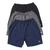 Kit 3 Shorts Tactel Ox Com Bolsos Frente E Costa