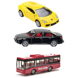 Kit 3 Siku Bmw 545i Lamborghini E Bus 1 55 promoção 