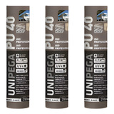 Kit 3 Silicone Adesivo Pu40 Cola Pu Branco Selante Vedação