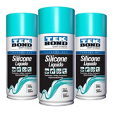 Kit 3 Silicone Lubrificante Spray Líquido Tek Bond 300ml