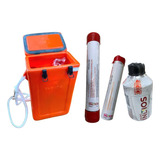 Kit 3 Sinalizadores Navegação Costeira Maleta Estanque Indio