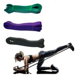 Kit 3 Super Band Elástico Borracha Crossfit Extra Forte Yoga