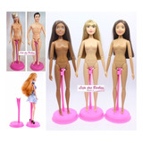 Kit 3 Suporte Luxo Para Boneca Barbie Ken Susi Antiga