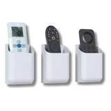 Kit 3 Suporte Parede Porta Controle Remoto Universal Ar Tv