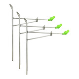 Kit 3 Suporte Vara Pesca Apoio Descanso Ajustavel