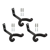 Kit 3 Suportes Parede Fixo Ukulele violão guitarr baixo saty