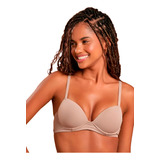 Kit 3 Sutiãs Com Bojo Liso Básico Alça Com Regulagem Comfort