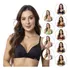 Kit 3 Sutias Com Bojo Moda Íntima Confort Poliamida Atacado
