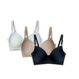 Kit 3 Sutiãs Plus Size Liso Sustentação Alça Larga Reforçada Tamanho 50 Cor Sortidos