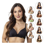 Kit 3 Sutiãs Sem Aro Soft Super Confortável Alças Ajustáveis