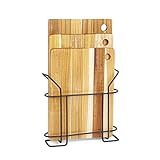 Kit 3 Tábuas Teca C Suporte Organizador De Aço Stolf