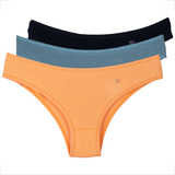 Kit 3 Tanga Cotton Penteado Feminina Conforte Atacado