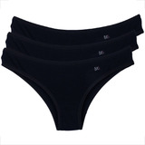Kit 3 Tanga Cotton Penteado Feminina Conforte Atacado