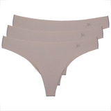 Kit 3 Tanga Fio Corte A Laser Feminina Moderna Atacado