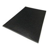 Kit 3 Tapete Utensilio De Barman 45x30 Bar Mat Preto