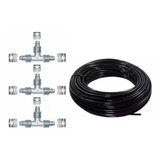 Kit 3 Tee 8mm Porca Suspensão Ar Conexão Mangueira
