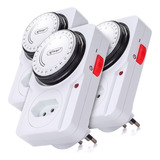 Kit 3 Temporizador Mecânico Analógico Tomada Bivolt Timer