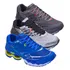 Kit 3 Tênis Masculino Academia Caminhada Corrida Wave Creat