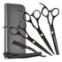 Kit 3 Tesoura Profissional Fio Laser Fio Navalha Desfiadeira
