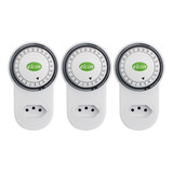Kit 3 Timer Programável Analógico Bivolt Elcon Tm22
