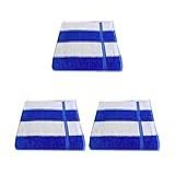 Kit 3 Toalhas Banho Para Praia Piscina Azul Lufamar