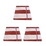 Kit 3 Toalhas Banho Para Praia Piscina Bege Lufamar