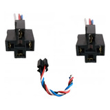 Kit 3 Tomada Chicote Soquete Conector Plug Porta Relê 4 Vias