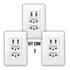 Kit 3 Tomadas De Parede Usb 4x2 Universal Carregador Turbo