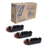Kit 3 Toner Cf283a M 127fn M 127fw M 127 M 125 M125a Novo