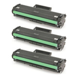 Kit 3 Toner D101 P/ Ml-2165w Ml-2165 Ml2165w Ml2165 Scx-3405 Tinta Preto