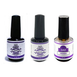 Kit 3 Top Coat Base Gel E Primer X d