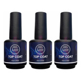 Kit 3 Top Coat Lirió Led Uv Extra Brilho Unhas Gel Acrigel