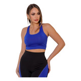 Kit 3 Top Feminino Alta Sustentação Academia Fitness Treino