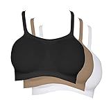 Kit 3 Tops Alças Largas- Hanes- Feminino Tamanho G- 3 Cores -Preto- Bege- Branco-