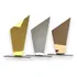 Kit 3 Troféus   Dourado  Prata E Bronze 10x18cm C base Preta