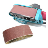 Kit 3 Un Lixa De Cinta 610x100 Metal Madeira Makita M9400b