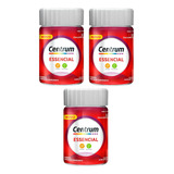 Kit 3 Un Polivitaminico Centrum Essencial 30 Comprimidos Sabor Sem Sabor