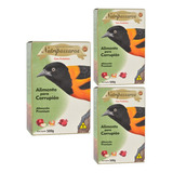 Kit 3 Und Nutripássaros Alimento Para Corrupião 500g
