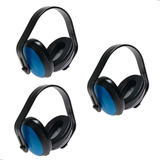 Kit 3 Unidades Abafador Ruído Tipo Concha Protetor Auricular
